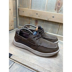 Sperry Boys Boat Shoe CONVOY US6M Dark Brown SCK261771